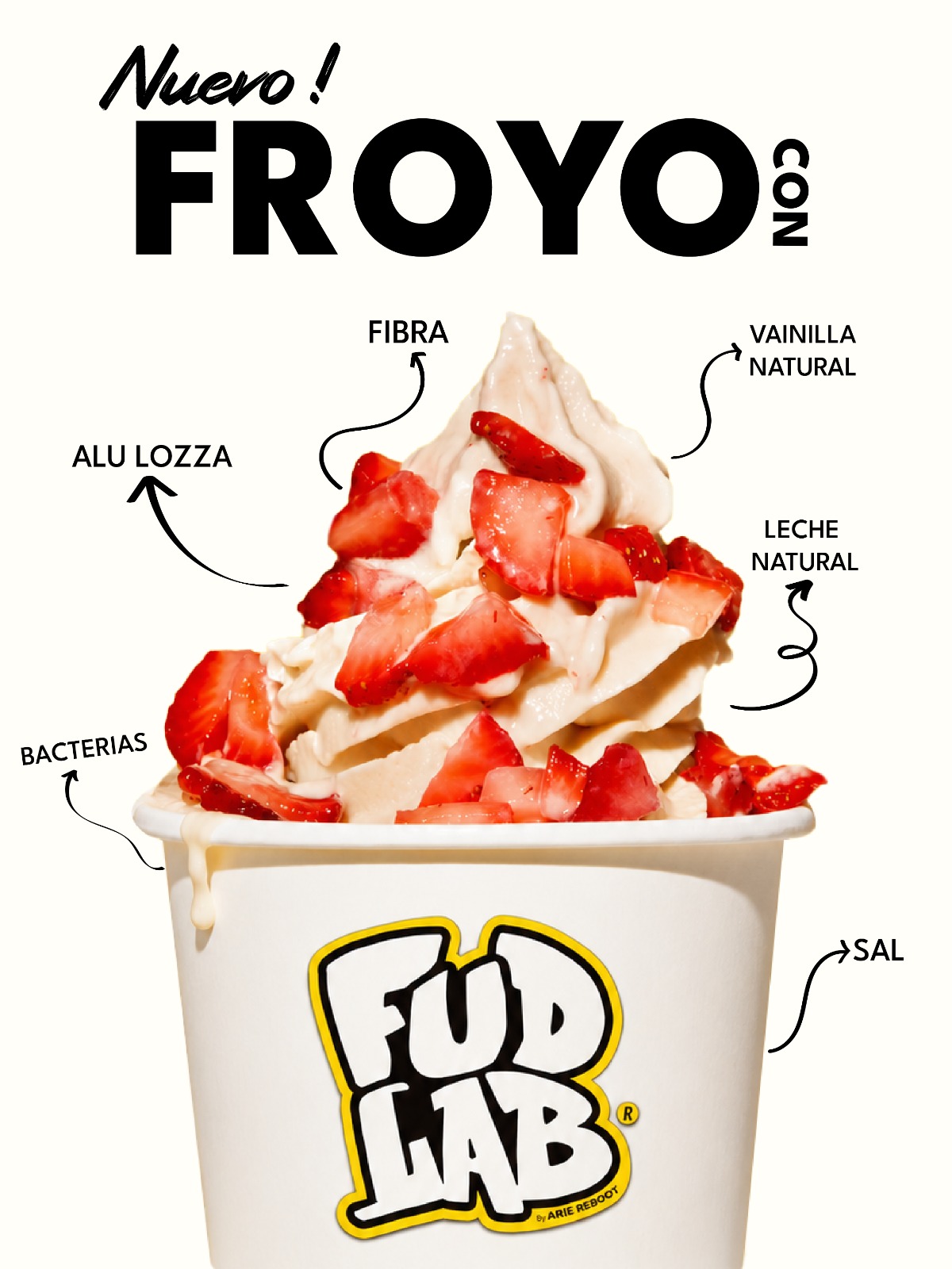 FROYO with strawberries